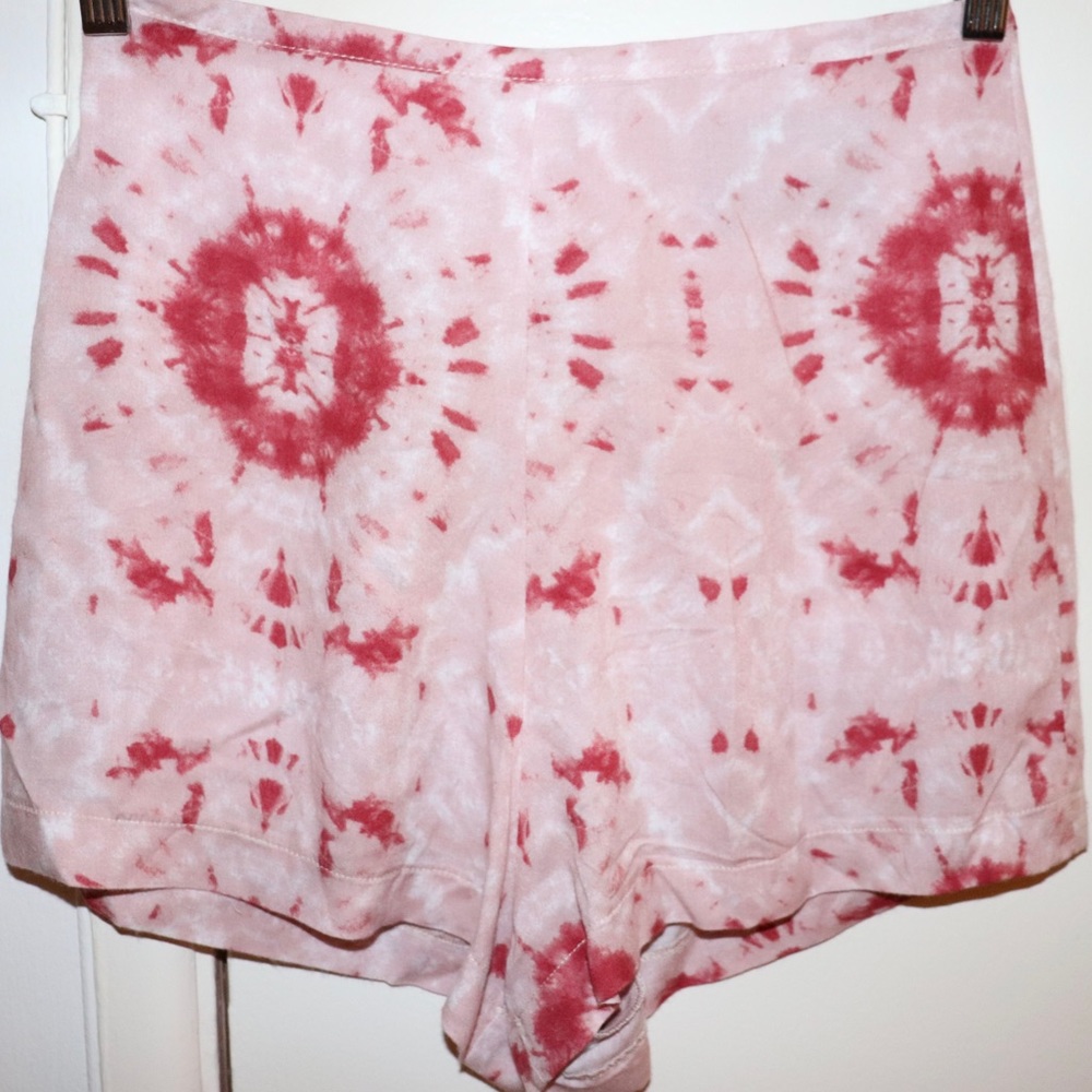 Reformation high waisted tie dye shorts